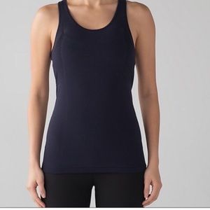 Lululemon blue Reveal tank top size s